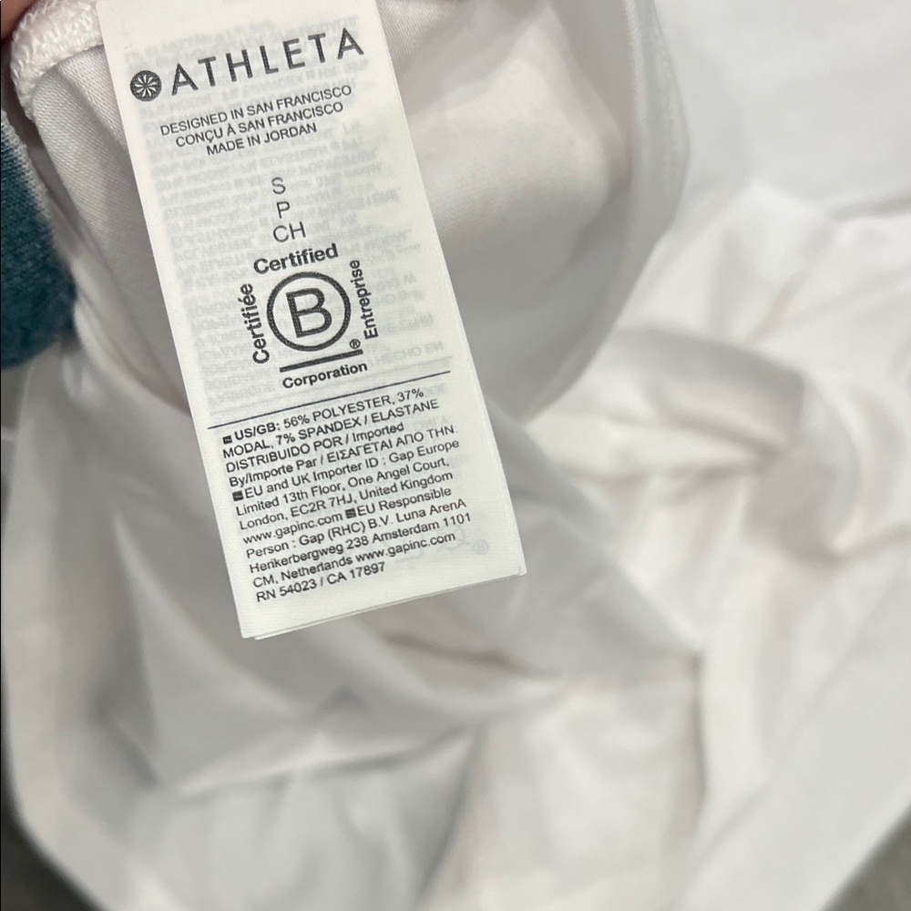 Athleta White Racerback Training Tank - Picture 4 of 4